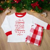 Personalised Kids Christmas Pyjamas-Beginning To Look A Lot Like