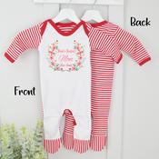 Personalised Mother's Day Baby Grow-World's Greatest (Red Stripe) image