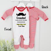Personalised Fathers Day Baby Grow - Grandad The Man,The Myth, The Legend