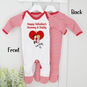 Personalised Valentines Baby Grow-Love From image