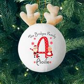 Initial Family-Personalised Fabric Christmas Decoration