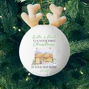 New House-Personalised Fabric Christmas Decoration