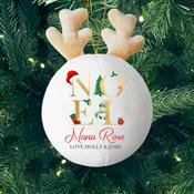 Noel-Personalised Fabric Christmas Decoration