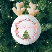 Pink Nutcracker-Personalised Fabric Christmas Decoration