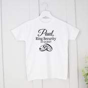 Personalised Wedding T-Shirt - Ring Security image