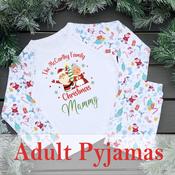 Personalised Family Adult Christmas Pyjamas-Mr &amp;amp; Mrs Claus image