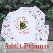 Personalised Family Adult Christmas Pyjamas-Nollaig Shona image