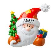 Santa Face With Cap-Personalised Christmas Decoration