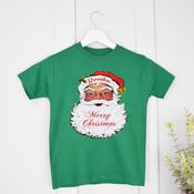 Traditional Santa-Green T-Shirt (0-3 months up to 2-3 years)