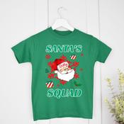 Santa Squad-Green T-Shirt (0-3 months up to 2-3 years)