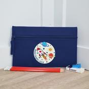 Personalised Navy Pencil Case-Mission Complete image