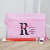 Personalised Pink Pencil Case-Your Own Character image