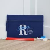 Personalised Navy Pencil Case-Your Own Character image