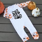Halloween Pumpkin Baby Grow-Bones