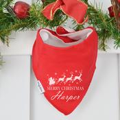 Personalised Red Billy's Bib-Merry Christmas
