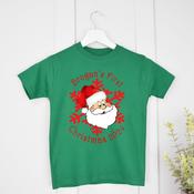 Santa Snowflake-Green T-Shirt (0-3 months up to 2-3 years)