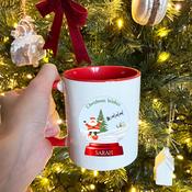 Personalised Christmas Mug - Snow Globe image