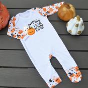 Halloween Pumpkin Pattern Baby Grow-Pumpkin In The Patch image