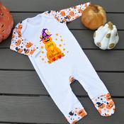 Halloween Pumpkin Baby Grow-Pumpkin Stack Design