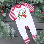 Personalised Christmas Baby Gro-Polar Bear (Multiple Designs)