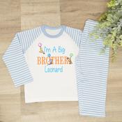 Personalised Sibling Kids Pyjamas-Big Brother-Winnie