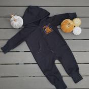 Halloween Fleece Onesie-Pumpkin Stack image