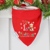 Billy's Bib-Red Colourful New Teddy 1st Christmas