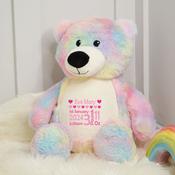 Personalised Teddy-All Details Pink or Blue (Pick Your Teddy)