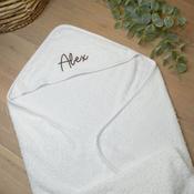 Personalised Nova Hooded Bath Towel-White image