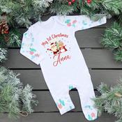 Personalised Sale Christmas Baby Gro-Mr &amp;amp; Mrs (NB Only)