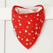 Billy's Bib-Red Christmas Trees &amp;amp; Snowflakes