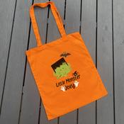 Personalised Orange Trick Or Treat Bag-Little Monster