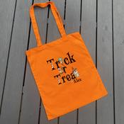 Personalised Orange Trick Or Treat Bag-Zombie, Mummy