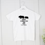 Personalised Father's Day T-Shirt- Bears image