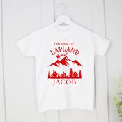Personalised Holiday T-Shirt-Lapland Santa Village image