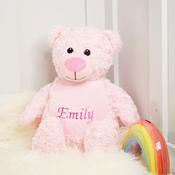 Personalised Embroidered Teddy - Pink Bear