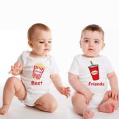 Personalised Twins Vest-Popcorn/Fizzy Drink image