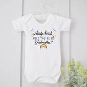 Personalised Godparent Vest-Will You Be My Godparent Colourful image