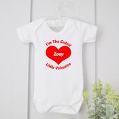 Personalised Valentines Vest-Cutest Little Valentine image