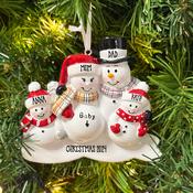 We’re Expecting with 2 Children Personalised Christmas Decoration image
