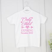 Personalised Big Sister T-Shirt-Only Child Expiring image