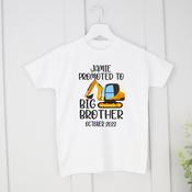 Personalised Big Brother T-Shirt - Promoted To Big Brother Digger