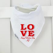Personalised Valentine's Billy's Bib-LOVE
