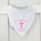 Personalised Christening Billy's Bib-Cross