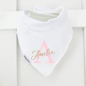 Personalised Billy's Bib-Initial (Blue Or Pink)