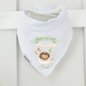 Personalised Billy's Bib-Welcome To The World Lion