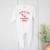 Personalised Sport Baby Gro-Future All Star