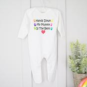 Personalised Baby Grow-Hands Down image
