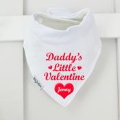 Personalised Valentine's Bib-Little Valentine (e.g Mommy, Daddy etc.) image