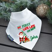 Personalised Christmas Billy's Bib-First Toy Show Santa